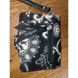 Thirty-one Black‎ And White Mandala Wristlet